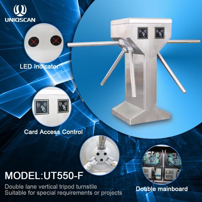 Tourniquet de tourniquet d'entrée de tourniquet de trépied de double d'UNIQSCAN